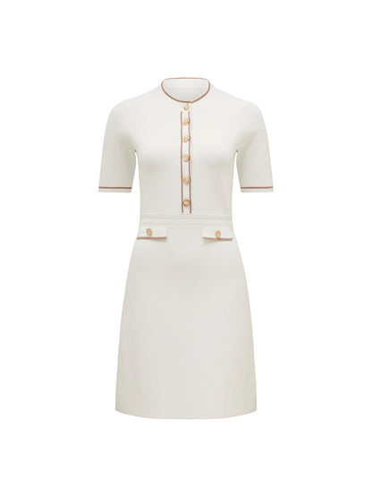 Belle Crepe Knit Dress