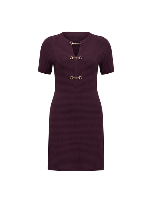 Leena Trim Detail Mini Dress