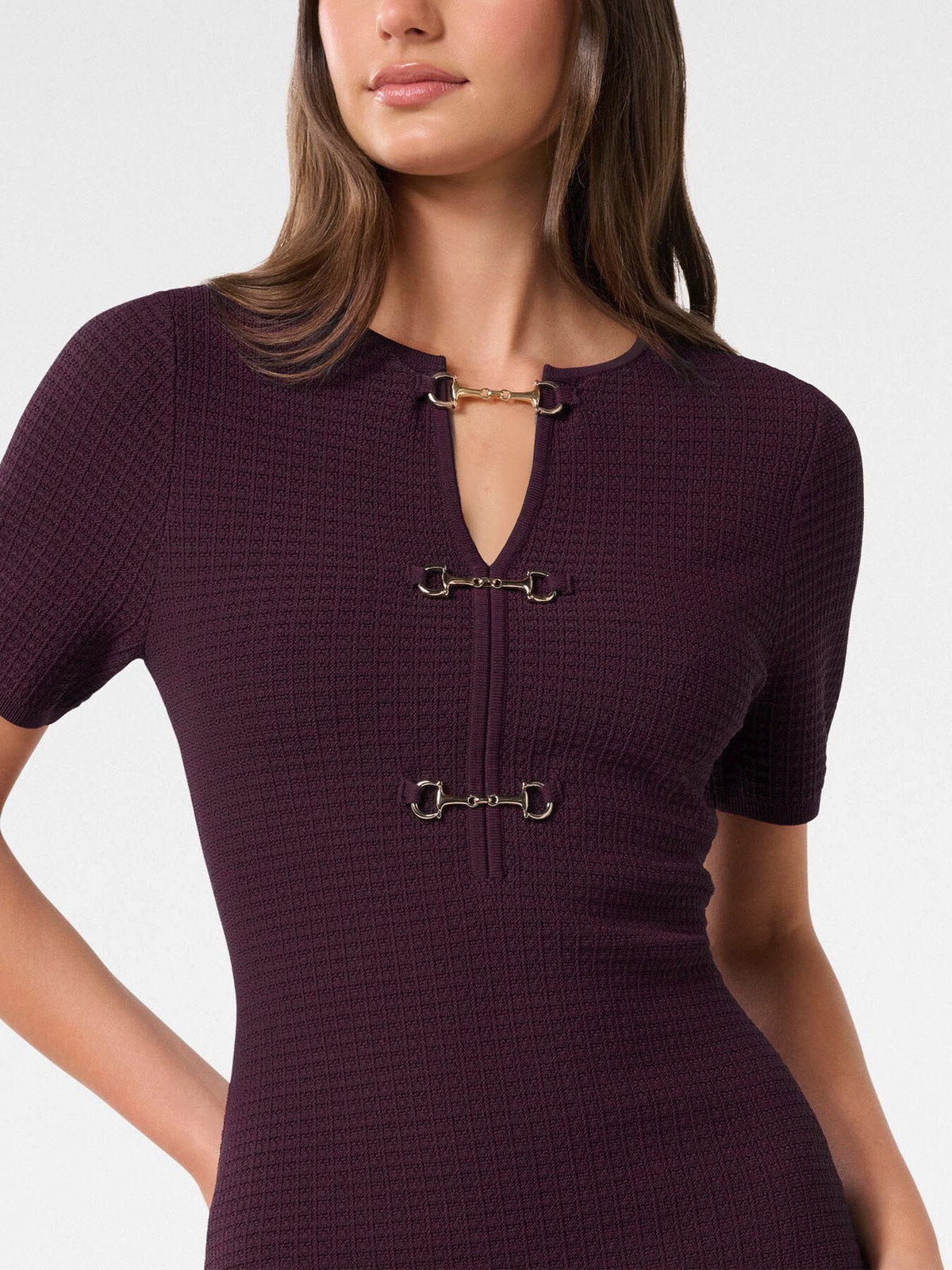 Leena Trim Detail Mini Dress