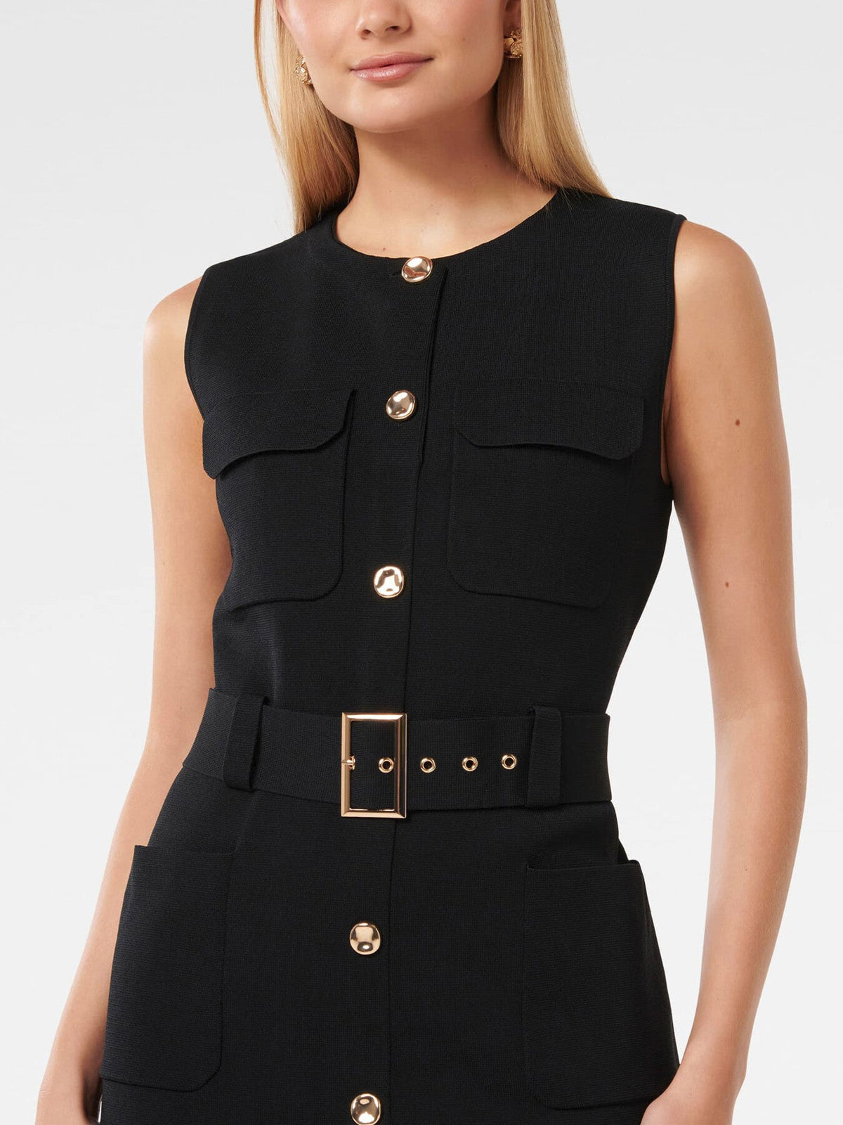 Parker Luxe Utility Mini Dress