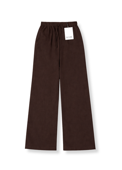Low waist linnen pants (tall) brown
