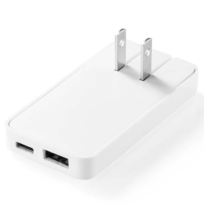 2-Pack Ultra-Slim 30W USB-C & USB-A Dual-Port Fast Charger