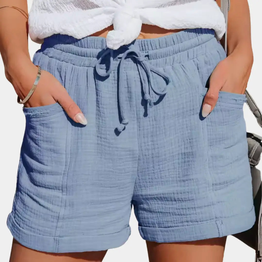 Women's Lightweight Fabric Wide-Leg Shorts | Breezy Comfortable Summer Style