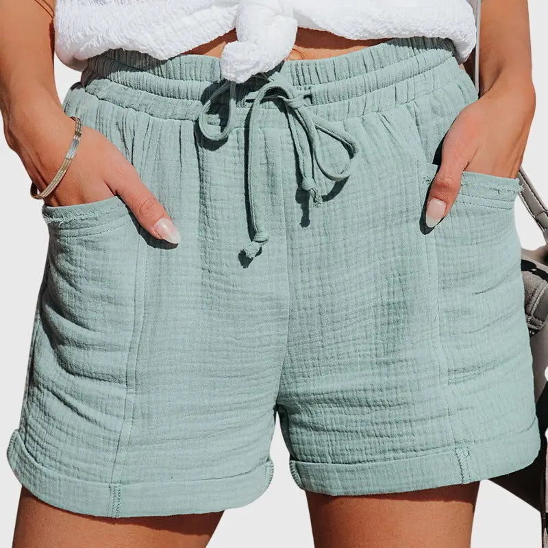 Women's Lightweight Fabric Wide-Leg Shorts | Breezy Comfortable Summer Style