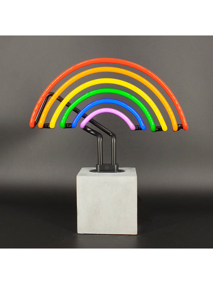 Rainbow Concrete Base Light