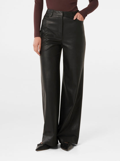 Benni Vegan Leather Wide Leg Pants