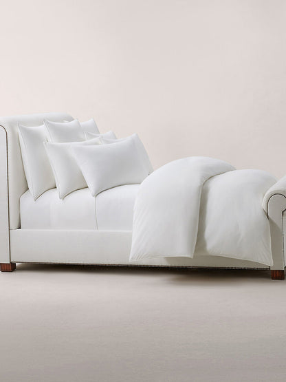 Polo Player Square Pillowcase Collection White