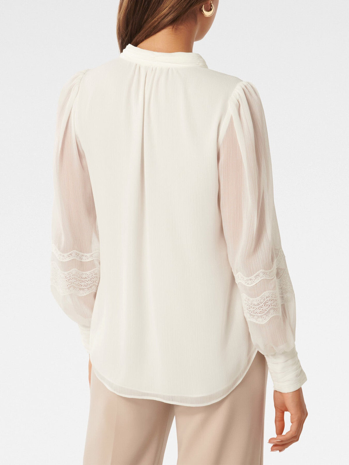 Wendy Wave Trim Blouse