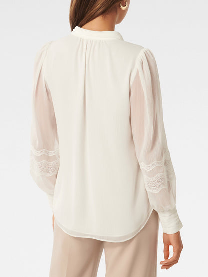 Wendy Wave Trim Blouse