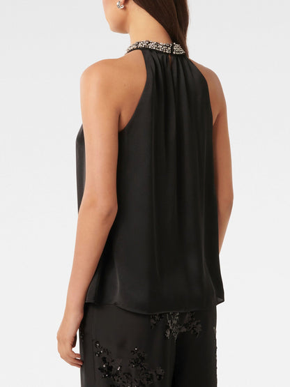 Emily Embellished Halter Neck Top