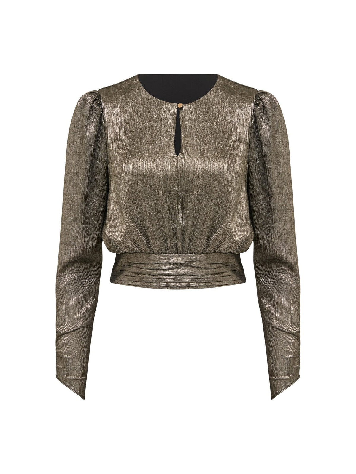 Riya Sparkle Button Front Top