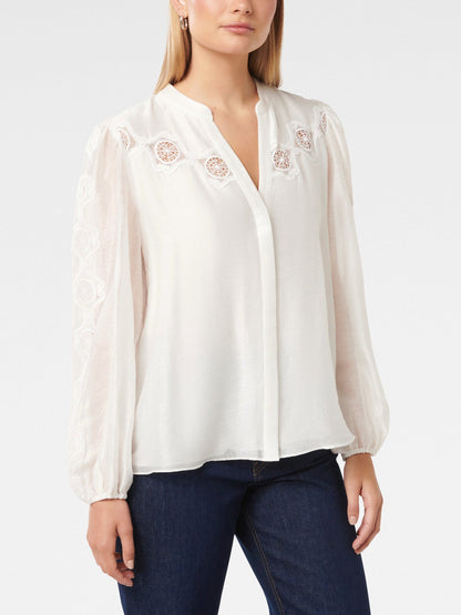 Tegan Trim Blouse