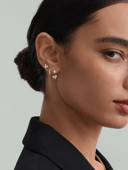 KOSINER 925 Sterling Silver Delicate Irregular Set