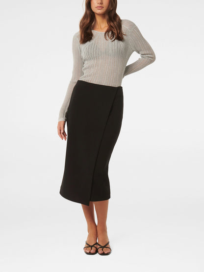 Camilla Crepe Midi Skirt