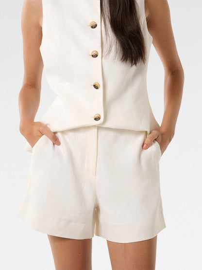 Pip Tailored Linen Shorts