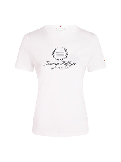 Crew Neck Logo Slim Fit T-Shirt