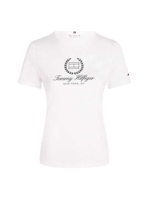 Crew Neck Logo Slim Fit T-Shirt