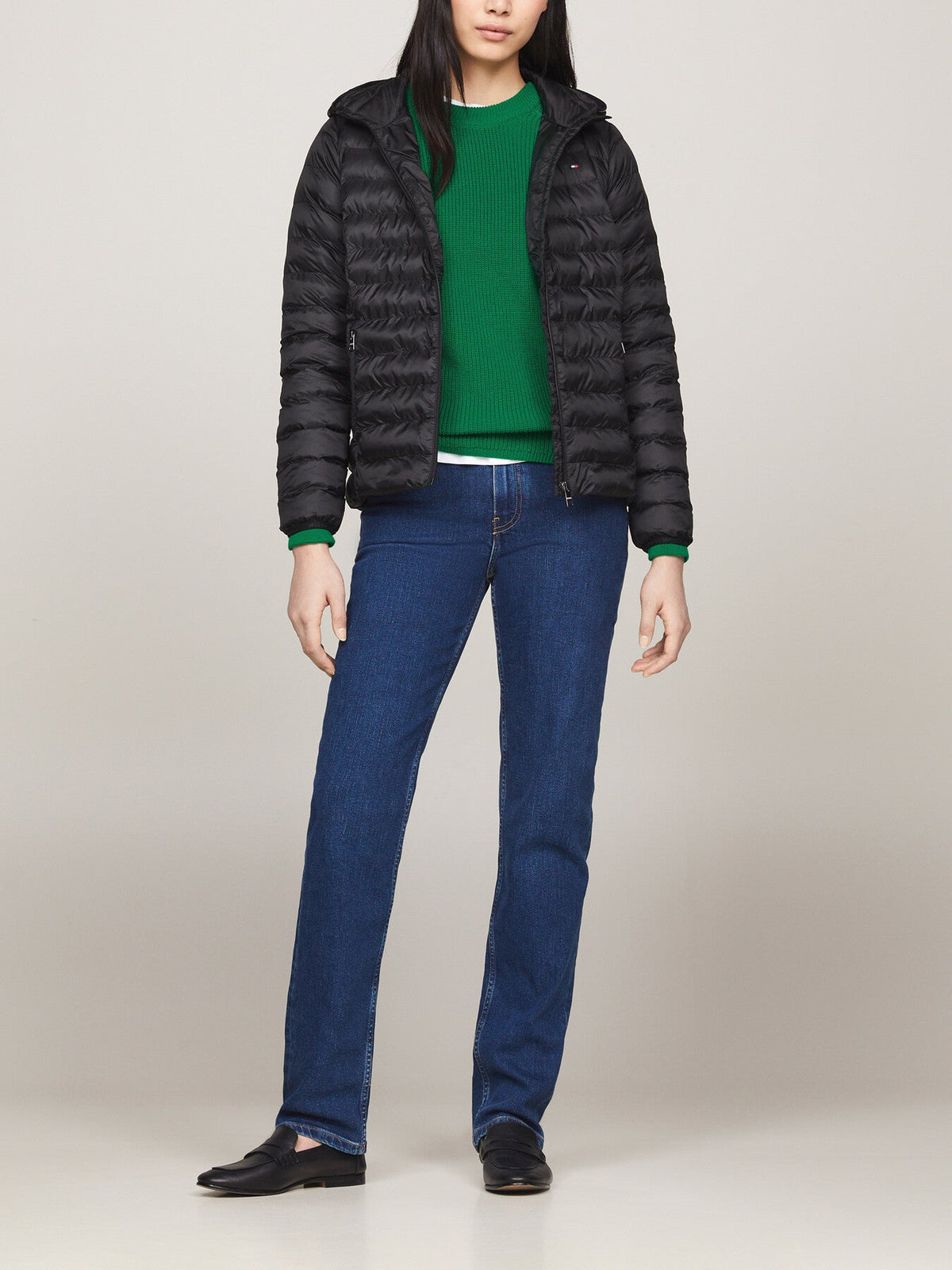 Down-Filled Hooded Zip-Thru Jacket