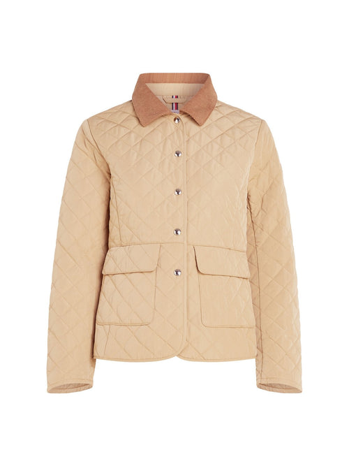Water Repellent Slim Quilted Jacket