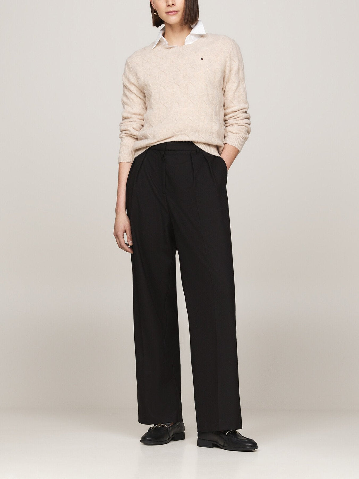 Pure Wool Cable Knit Jumper