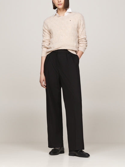 Pure Wool Cable Knit Jumper