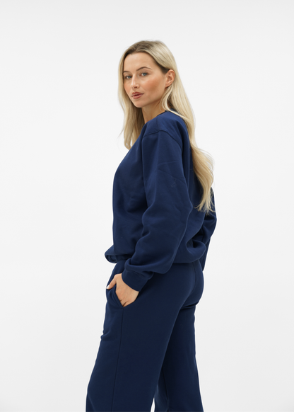 Basic sweater night blue (tall)