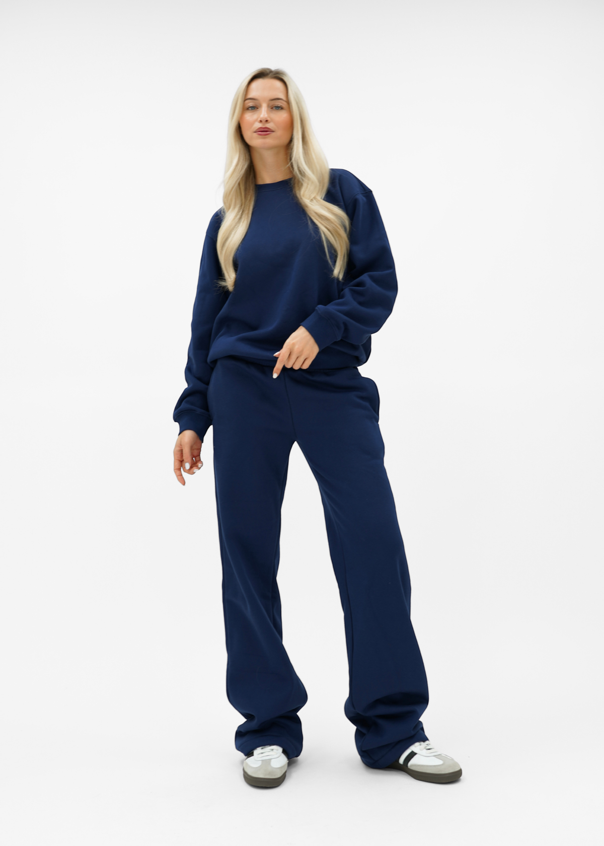 Basic sweater night blue (tall)