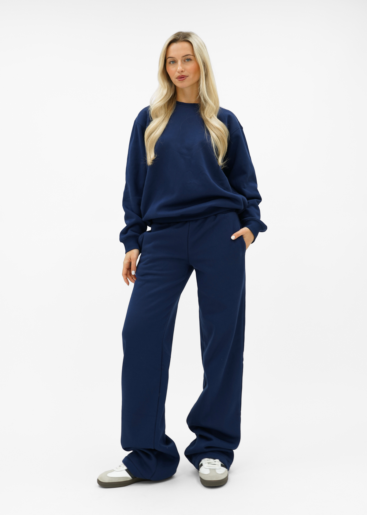 Basic sweater night blue (tall)