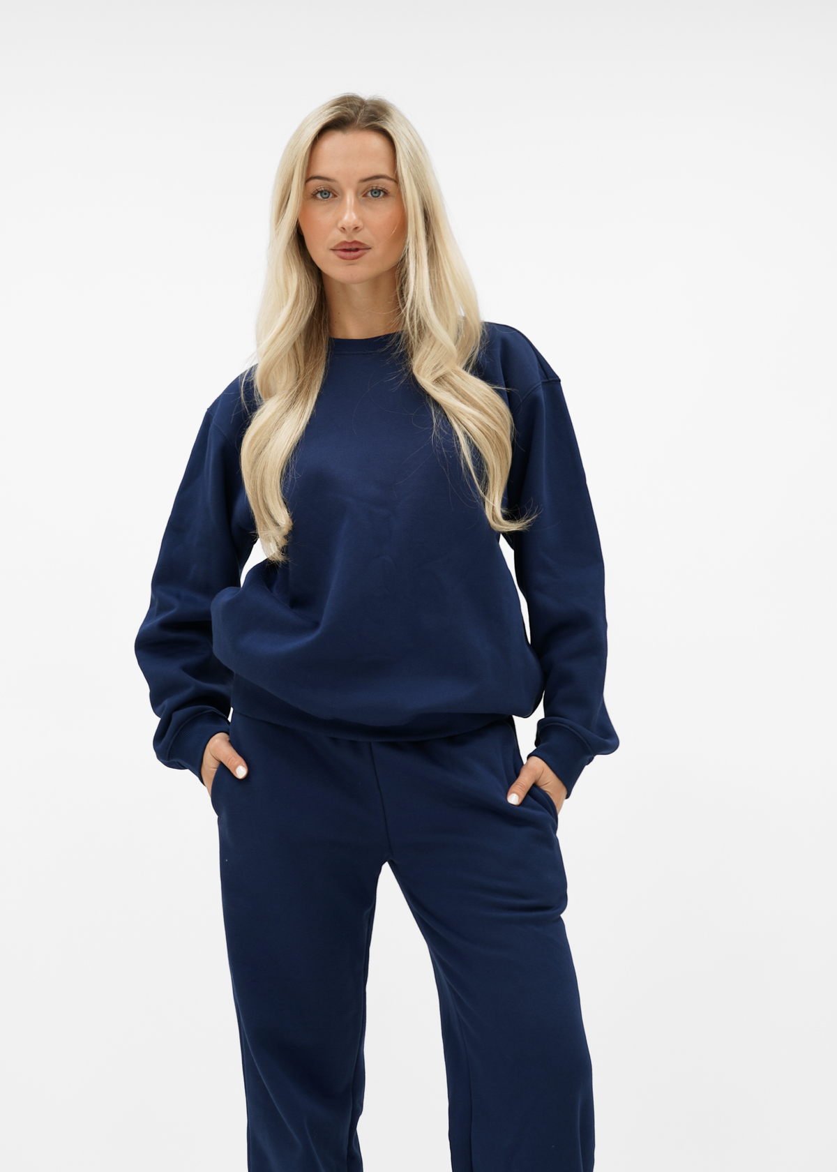 Basic sweater night blue (tall)