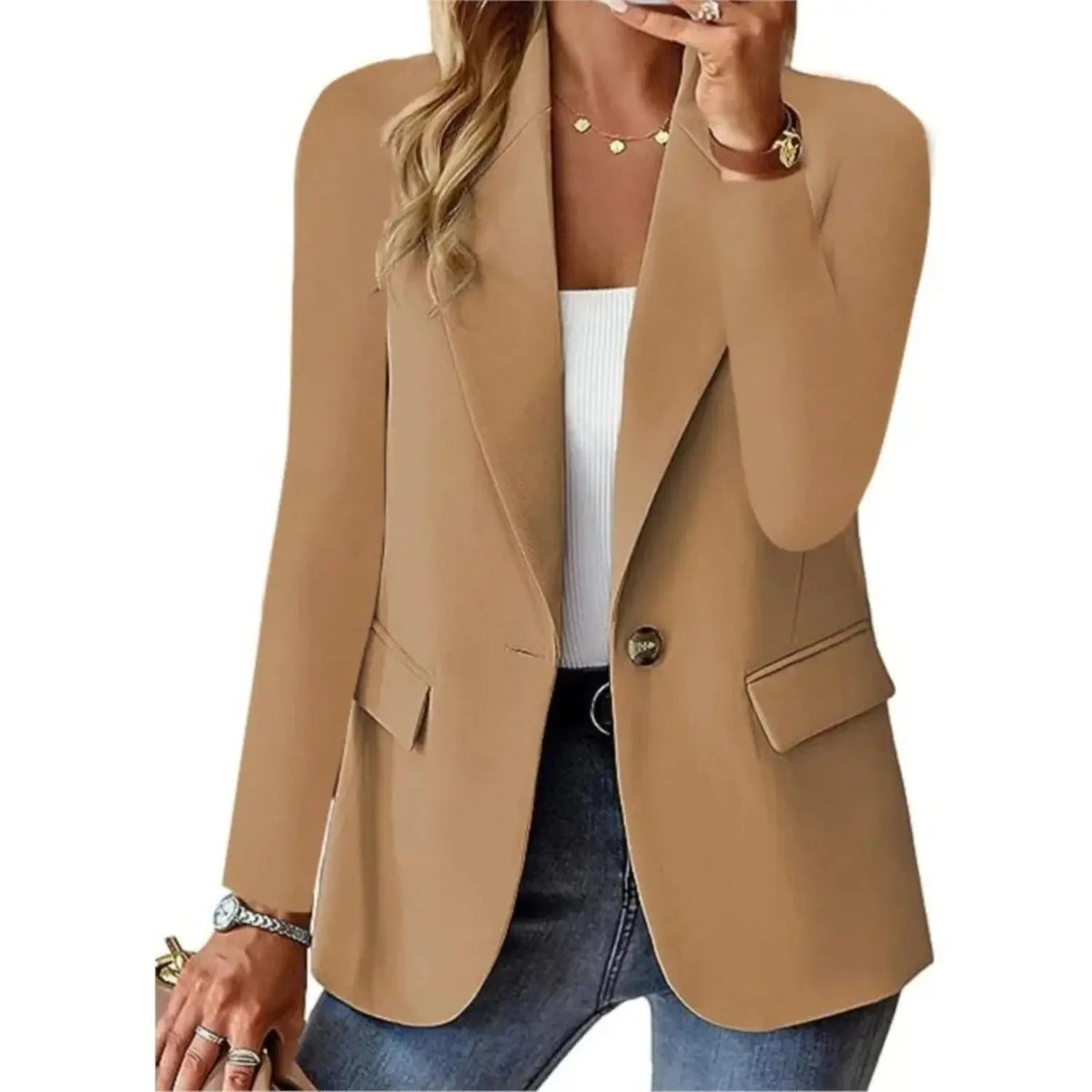 Women's Softly Structured Black Blazer | Modern Tailored Jacket for All Occasions