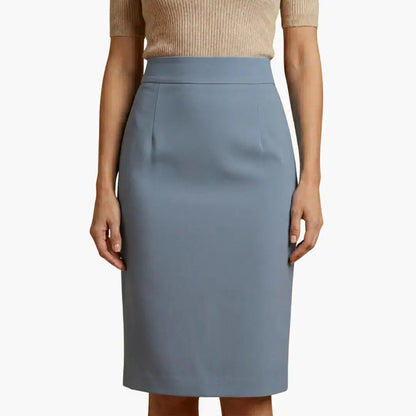 Women's Woven Midi Skirt | Flared Hemline with Pockets | Comfortable Casual Piece