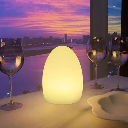 Egg Shaped LED Night Light with Remote Control