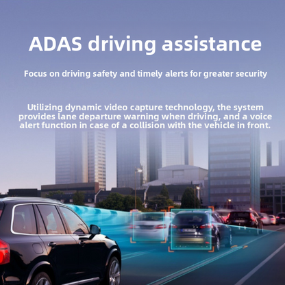 1080P ADAS Car Dash Cam with WiFi Navigation