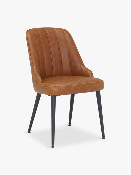 Brockwell Faux Leather Dining Chair Brown