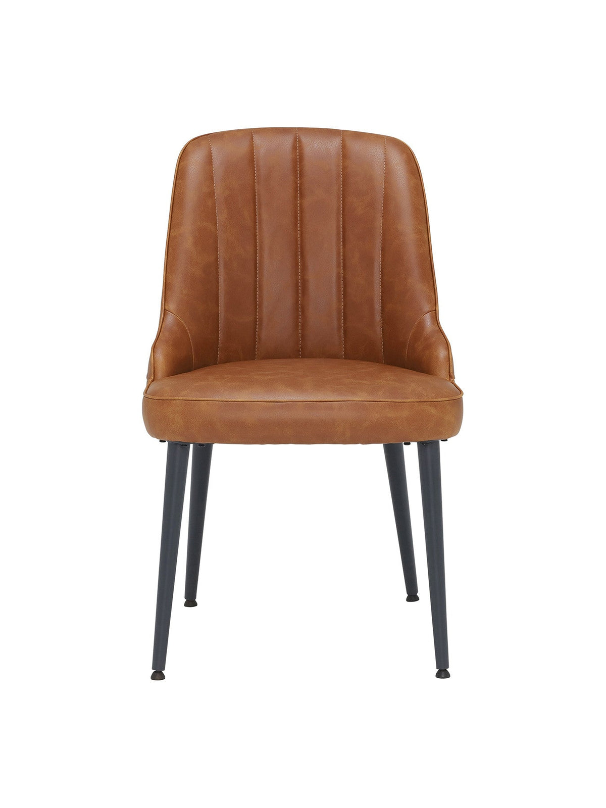Brockwell Faux Leather Dining Chair Brown
