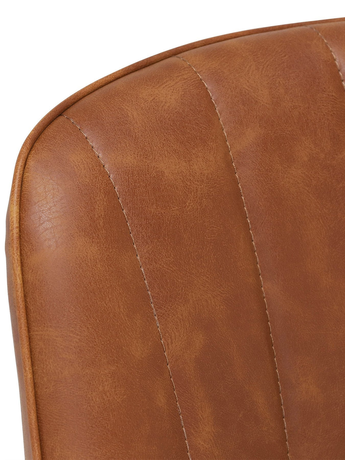 Brockwell Faux Leather Dining Chair Brown