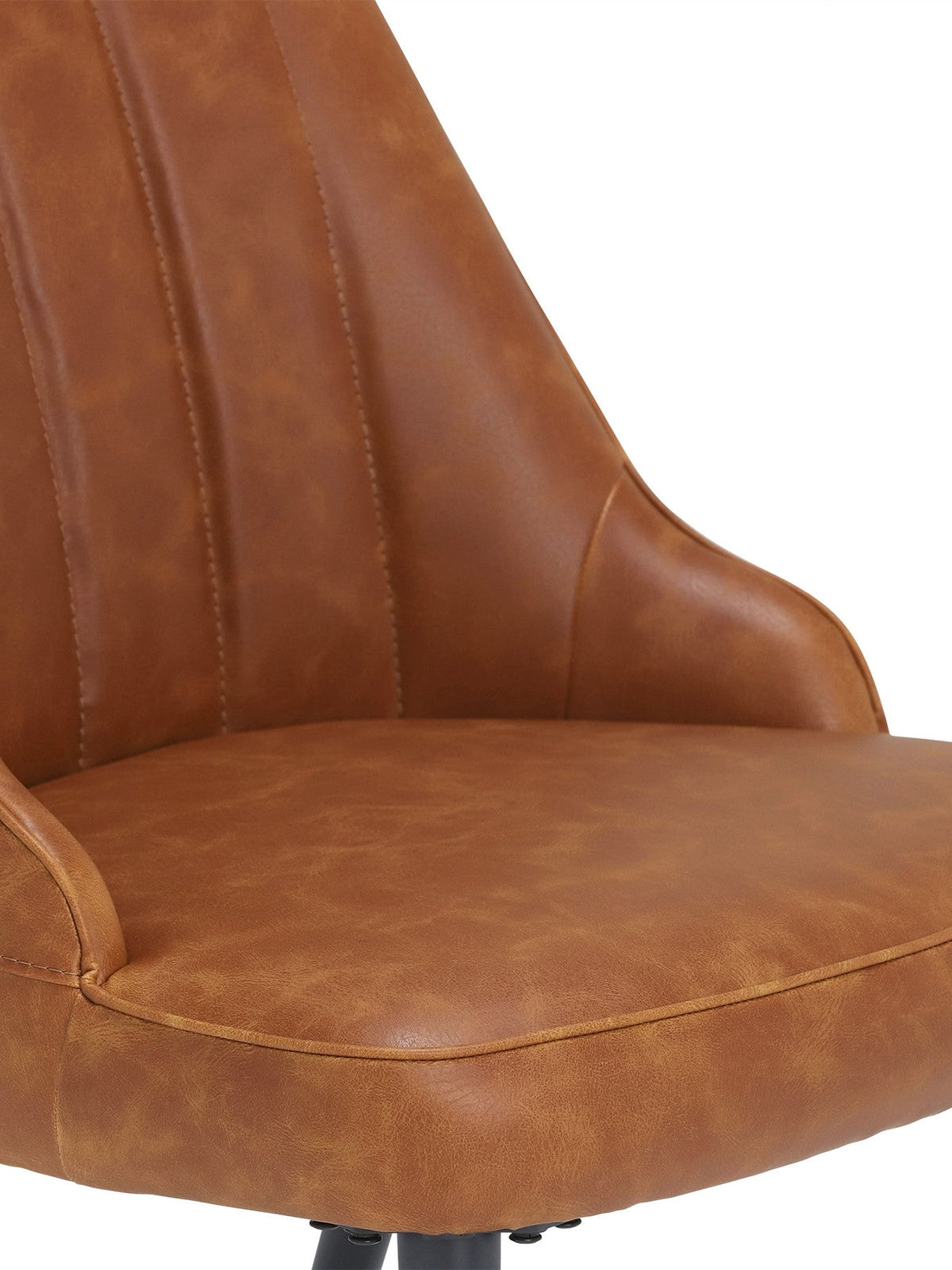 Brockwell Faux Leather Dining Chair Brown