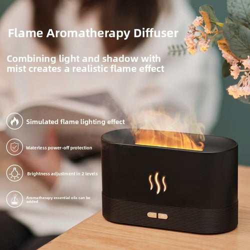 3D Flame Aroma Diffuser & Humidifier with Auto Shut-Off