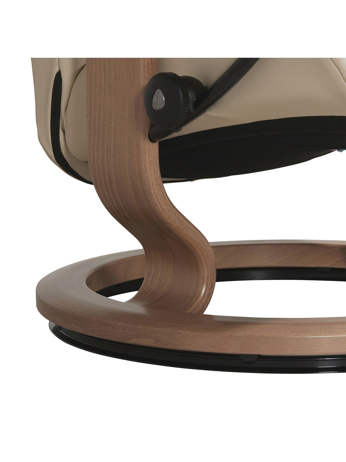Consul Medium Classic Chair And Footstool, Cream