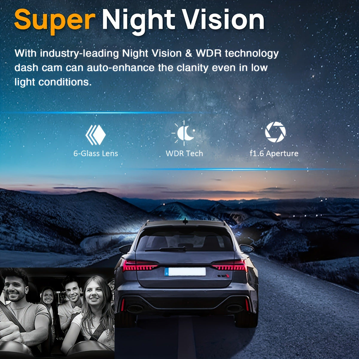 Car Driving Recorder HD Night Vision 1080P
