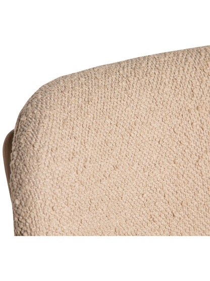Neutral Dove Neutral Boucle Dining Chair