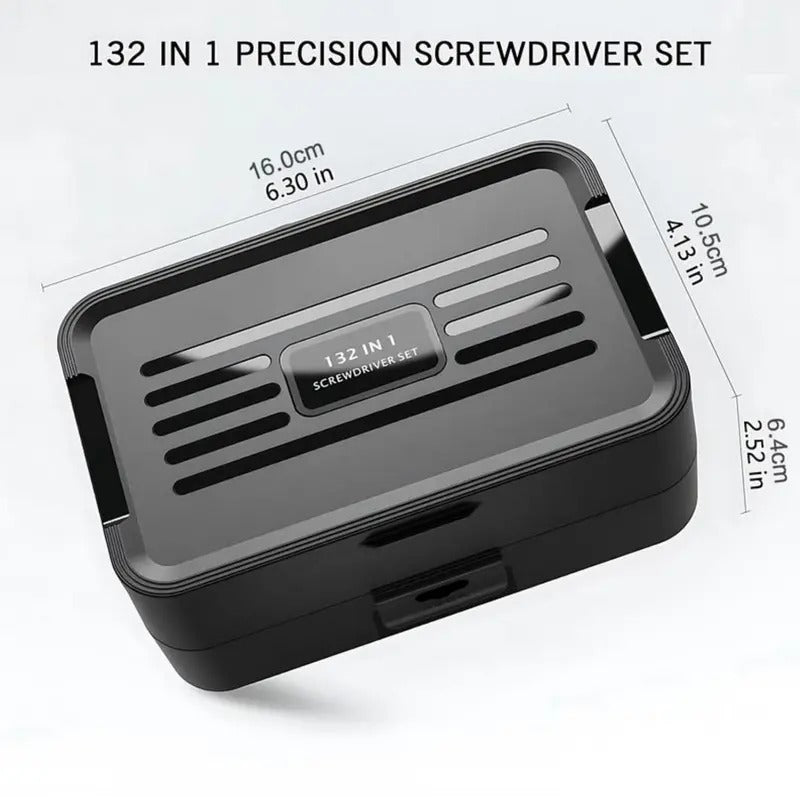 132-in-1 Precision Screwdriver Set, Magnetic Screwdriver Tool Kit with 108 Bits, Multifunctional Repair Tool Set for Electronics, Phones & More