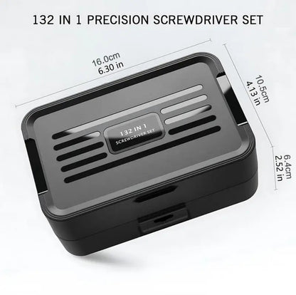 132-in-1 Precision Screwdriver Set, Magnetic Screwdriver Tool Kit with 108 Bits, Multifunctional Repair Tool Set for Electronics, Phones & More