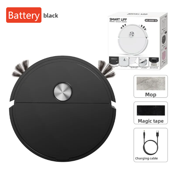3-in-1 Automatic Robot Vacuum — Sweeps, Suctions & Mops