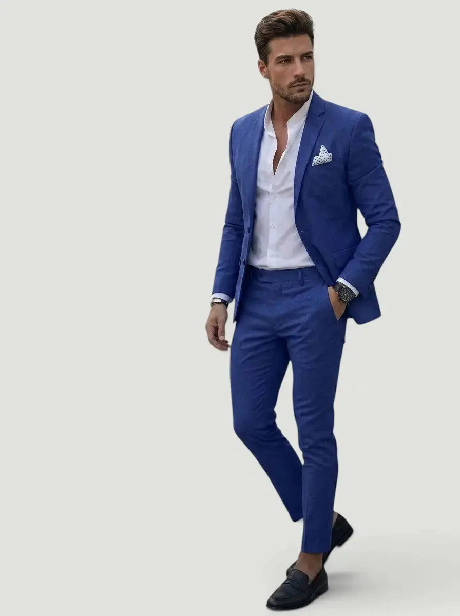 Men's Tailored Two-Piece Wedding Suit | Elegant Formal Attire