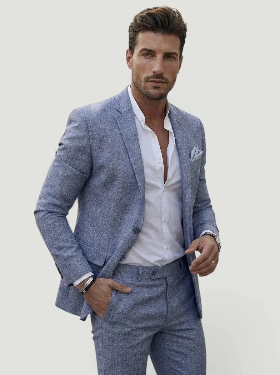 Men's Tailored Two-Piece Wedding Suit | Elegant Formal Attire