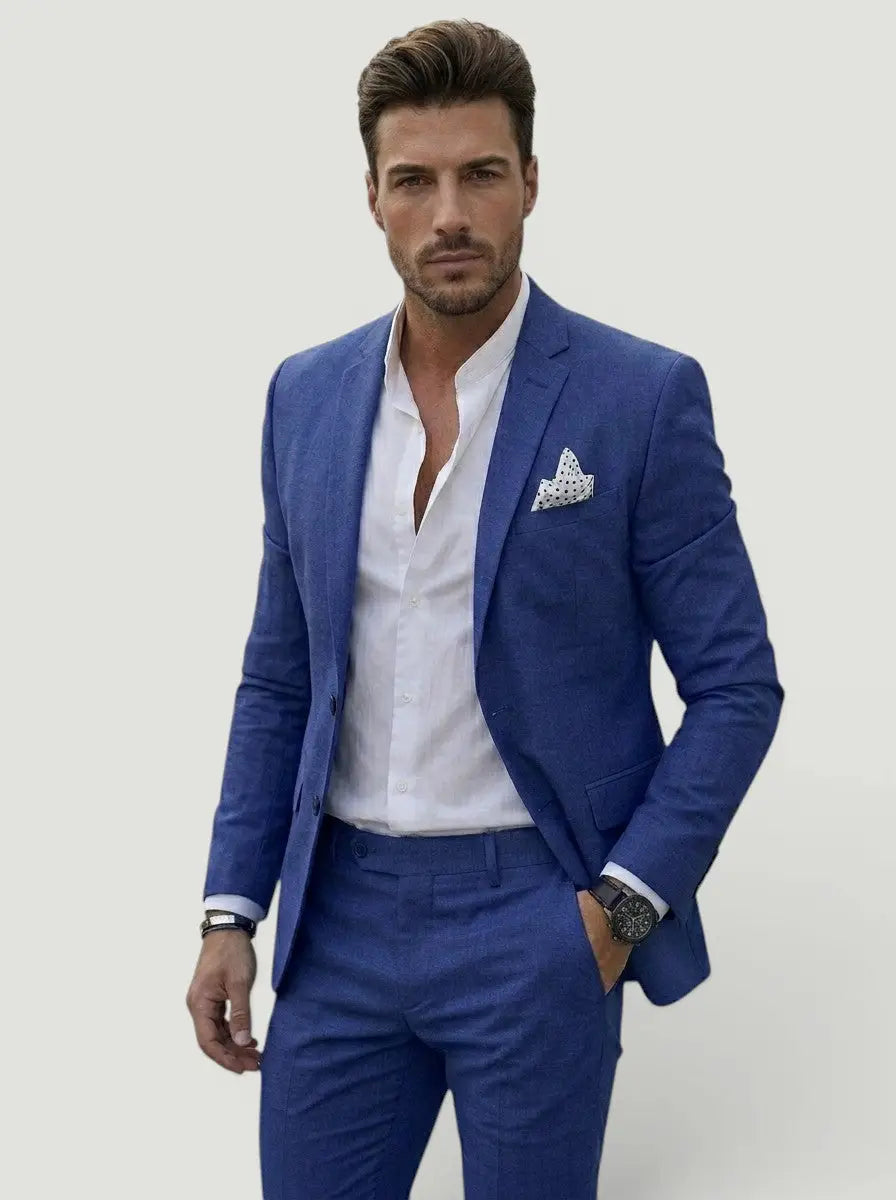 Men's Tailored Two-Piece Wedding Suit | Elegant Formal Attire