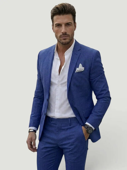 Men's Tailored Two-Piece Wedding Suit | Elegant Formal Attire