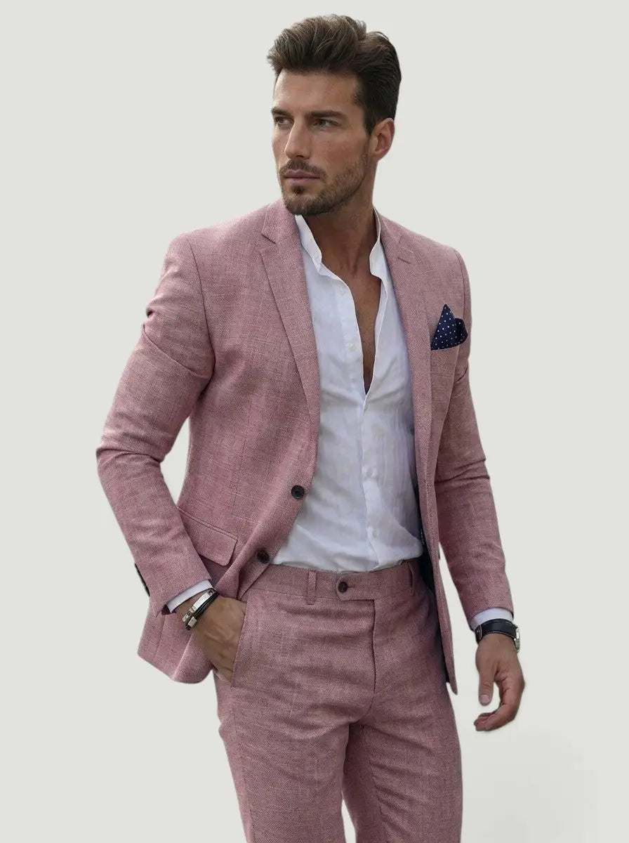 Men's Tailored Two-Piece Wedding Suit | Elegant Formal Attire