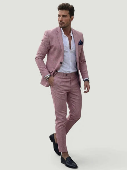 Men's Tailored Two-Piece Wedding Suit | Elegant Formal Attire